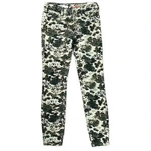 Anthropologie Pilcro and The Letterpress Corduroy Floral High Rise Pants Size 26